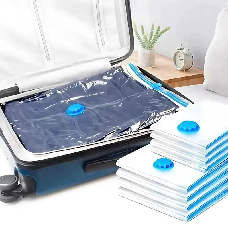 PACK DE 5 BOLSAS AL VACIO REUTILIZABLES CON BOMBA MANUAL - 8
