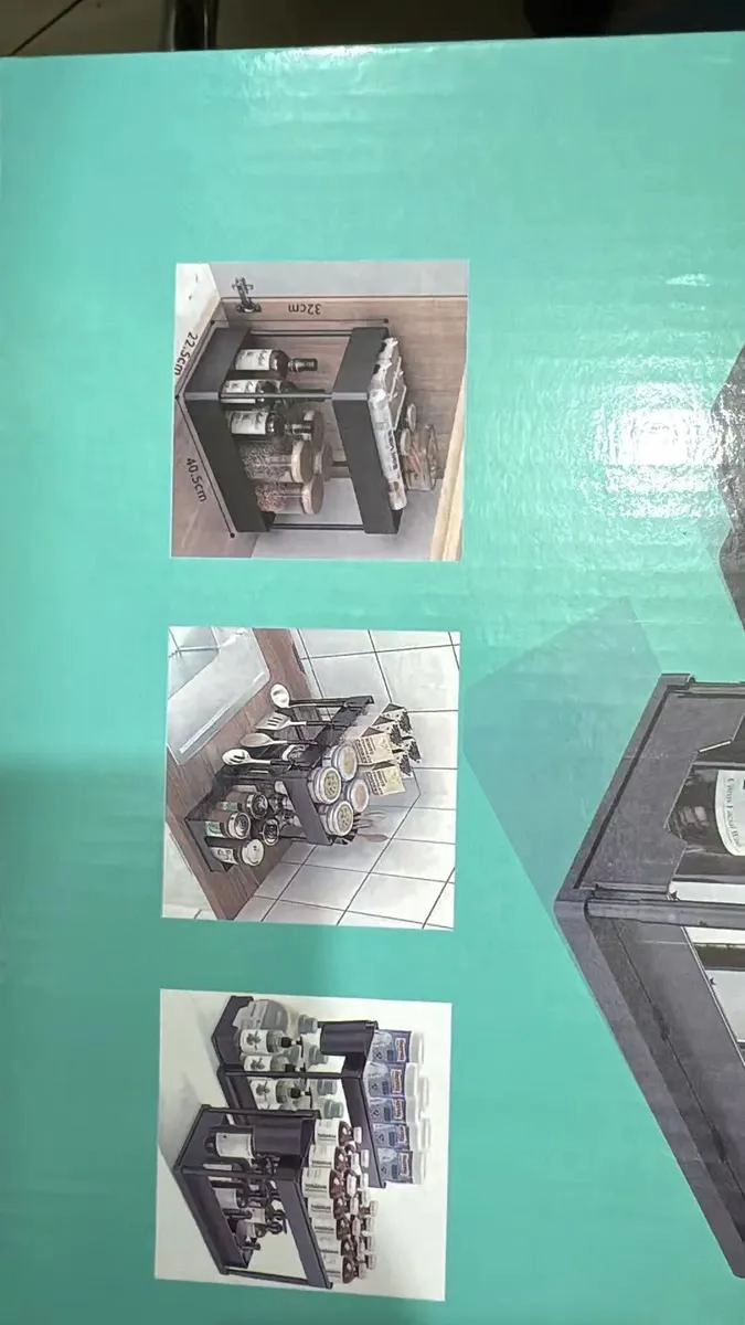 ESTANTE ORGANIZADOR PARA ESPECIAS DE 2 NIVELES EN COLOR NEGRO - 2