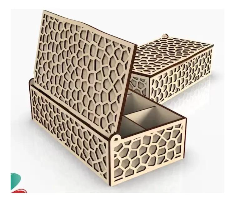 CAJA DE MADERA CON TAPA PARA ORGANIZAR TE  Y CAFE - 4
