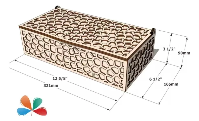 CAJA DE MADERA CON TAPA PARA ORGANIZAR TE  Y CAFE - 8