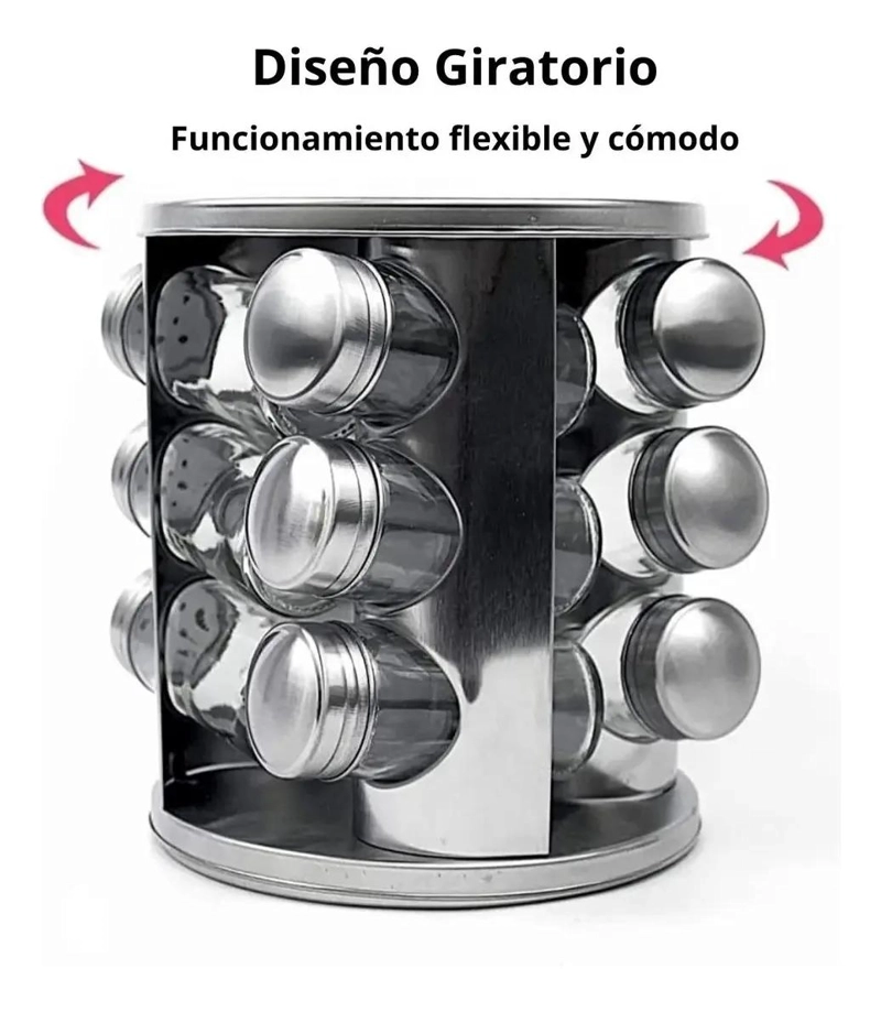 ESPECIERO GIRATORIO ORGANIZADOR DE ESPECIAS PARA COCINA - 2