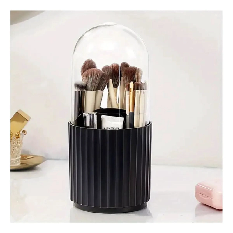 ORGANIZADOR DE MAQUILLAJE CON TAPA TRANSPARENTE Y COMPARTIMENTOS - 3