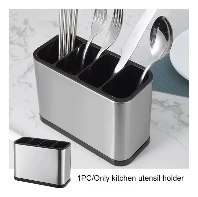 SOPORTE ORGANIZADOR DE UTENSILIOS DE COCINA ACERO INOXIDABLE - 7
