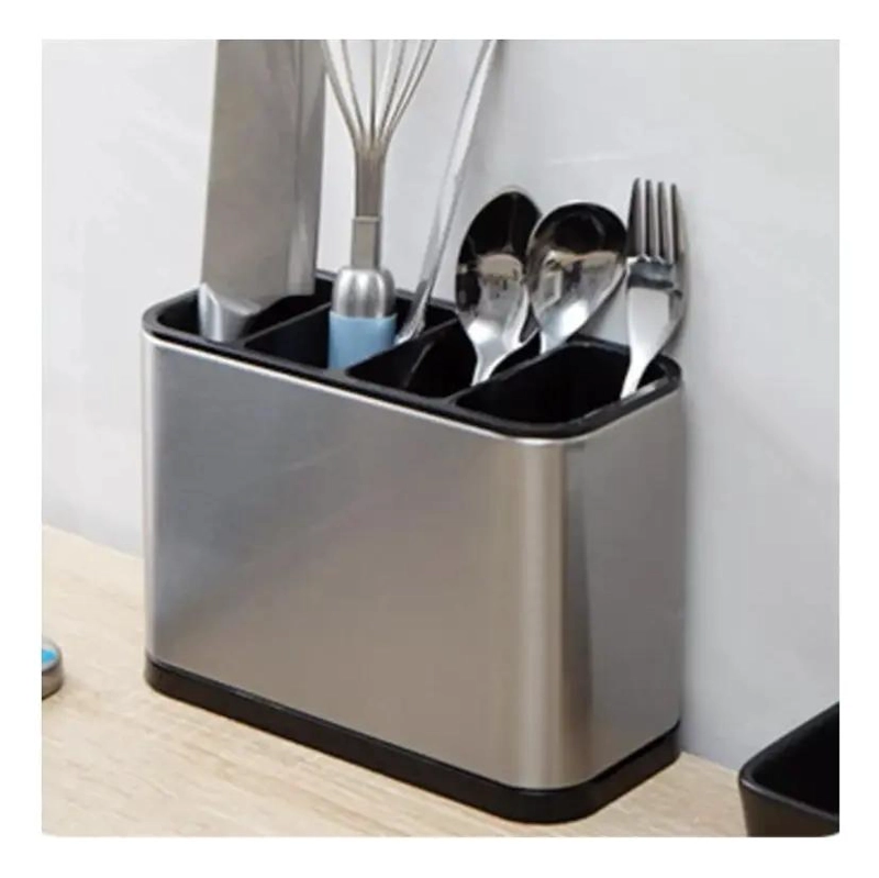 SOPORTE ORGANIZADOR DE UTENSILIOS DE COCINA ACERO INOXIDABLE - 8
