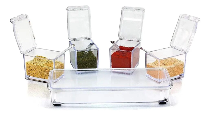 SET DE 4 FRASCOS ORGANIZADORES PARA ESPECIAS DE COCINA - 2