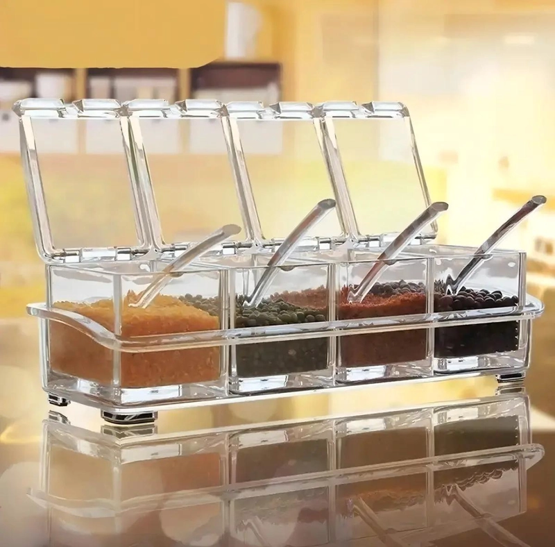 SET DE 4 FRASCOS ORGANIZADORES PARA ESPECIAS DE COCINA - 5