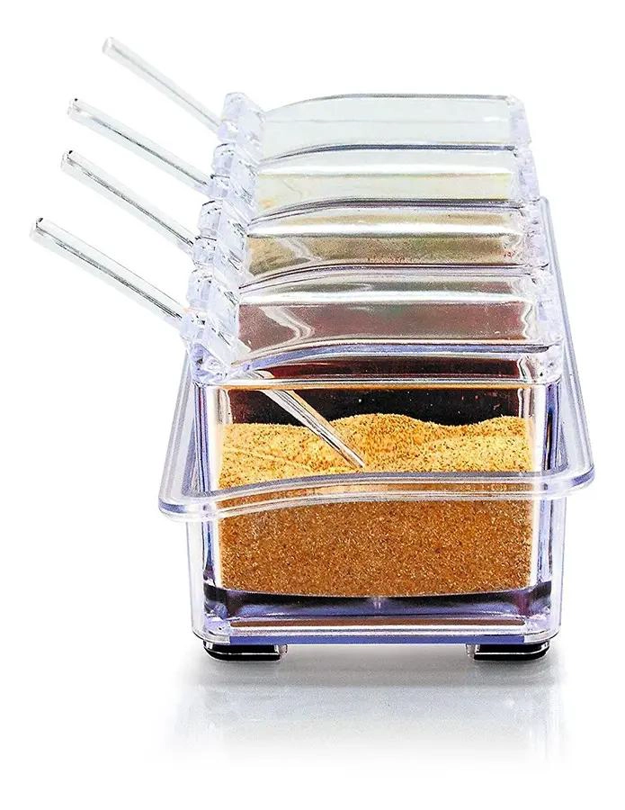 SET DE 4 FRASCOS ORGANIZADORES PARA ESPECIAS DE COCINA - 7