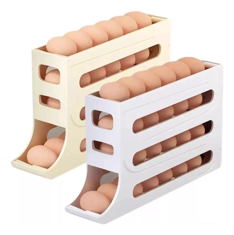 DISPENSADOR ORGANIZADOR DE HUEVOS PARA 30 HUEVOS EN 4 NIVELES - 2