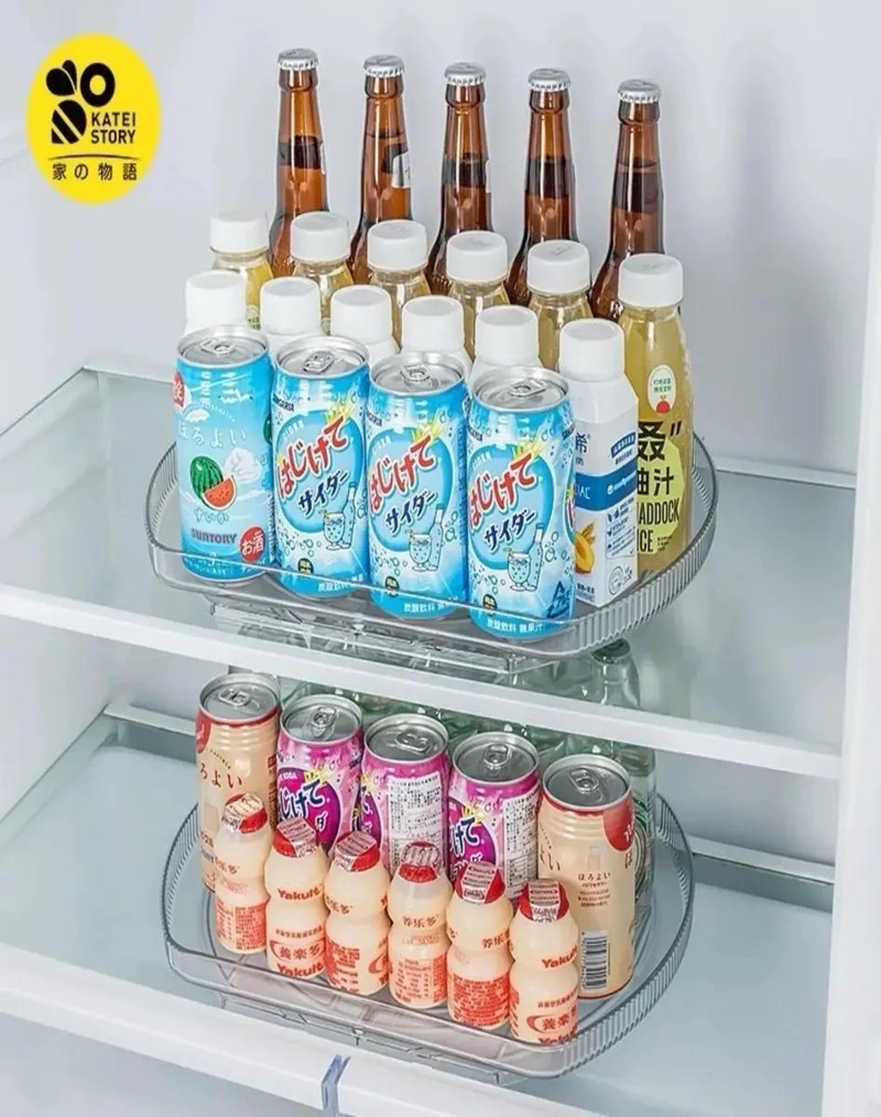 BANDEJA GIRATORIA 360° PARA REFRIGERADOR ORGANIZADOR EFICIENTE - 4