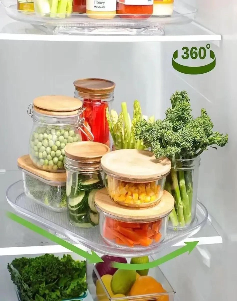 BANDEJA GIRATORIA 360° PARA REFRIGERADOR ORGANIZADOR EFICIENTE - 6