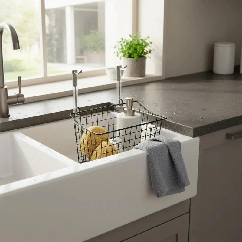 ORGANIZADOR DE COCINA TIPO CANASTO PARA UTENSILIOS - 1