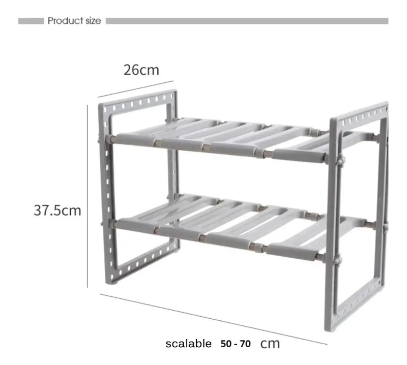 ORGANIZADOR MULTIUSO AJUSTABLE PARA COCINA Y BAÑO - 2