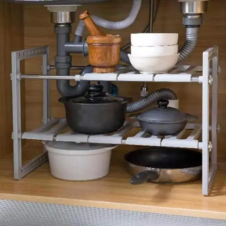 ORGANIZADOR MULTIUSO AJUSTABLE PARA COCINA Y BAÑO - 8