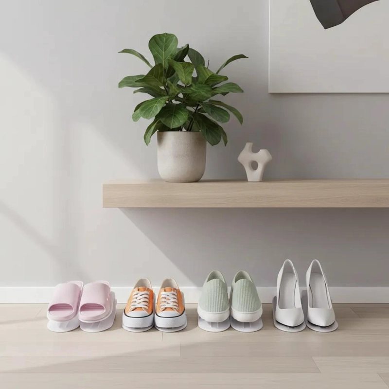ORGANIZADOR AJUSTABLE PARA CALZADO Y ZAPATILLAS EN COLOR BLANCO - 6