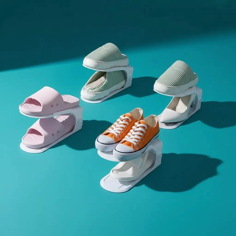 ORGANIZADOR AJUSTABLE PARA CALZADO Y ZAPATILLAS EN COLOR BLANCO - 8