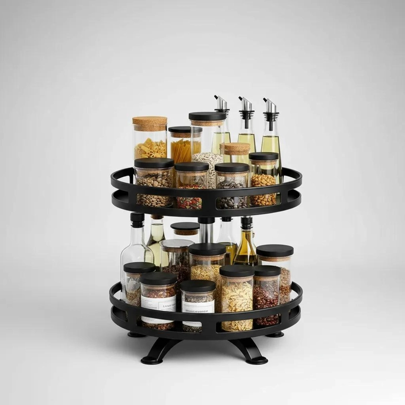ORGANIZADOR DE COCINA DE DOS NIVELES PARA ESPACIOS REDUCIDOS - 1