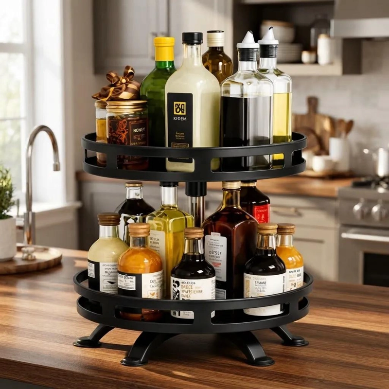 ORGANIZADOR DE COCINA DE DOS NIVELES PARA ESPACIOS REDUCIDOS - 2