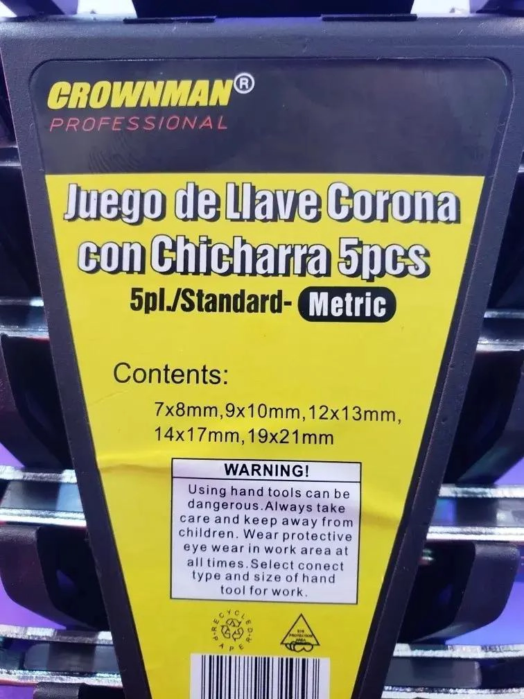 JUEGO DE LLAVES COMBINADAS 5 PIEZAS - 5