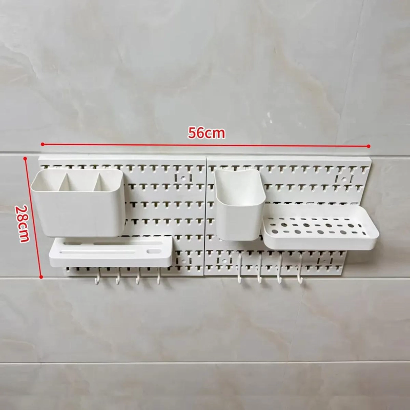 ORGANIZADOR MURAL ADHESIVO PARA COCINA CON ACCESORIOS INCLUIDOS - 3