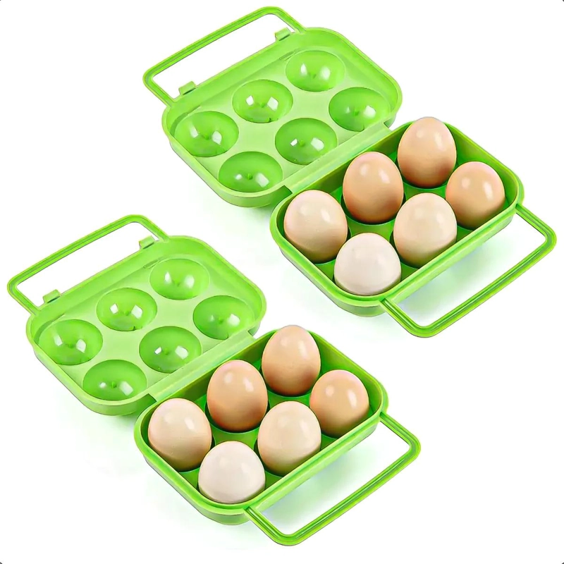 PACK DE 2 ORGANIZADORES DE HUEVOS PORTATILES Y ECOLOGICOS - 1