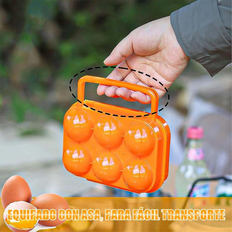 PACK DE 2 ORGANIZADORES DE HUEVOS PORTATILES Y ECOLOGICOS - 5