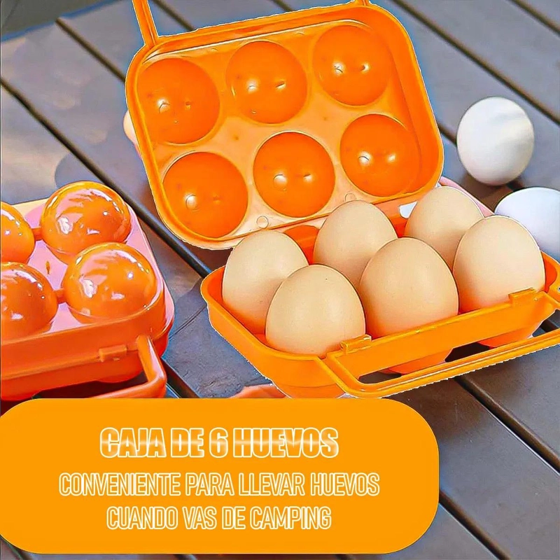 PACK DE 2 ORGANIZADORES DE HUEVOS PORTATILES Y ECOLOGICOS - 6