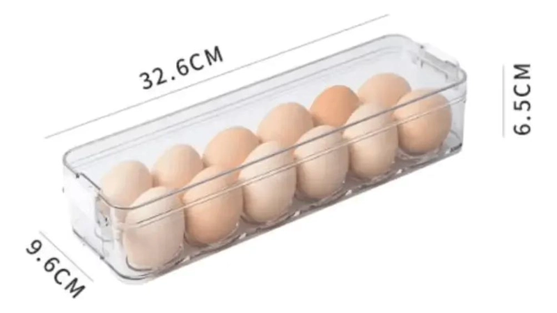 ORGANIZADOR DE HUEVOS ACRILICO APILABLE PARA 14 UNIDADES - 3