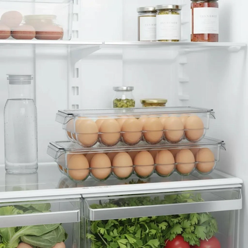 ORGANIZADOR DE HUEVOS ACRILICO APILABLE PARA 14 UNIDADES - 4