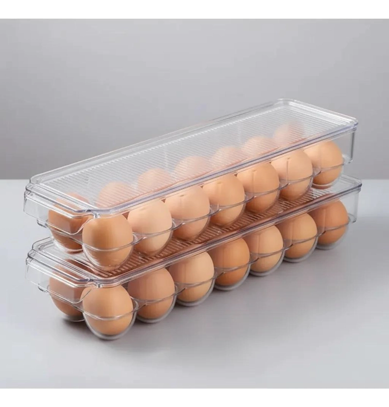 ORGANIZADOR DE HUEVOS ACRILICO APILABLE PARA 14 UNIDADES - 5