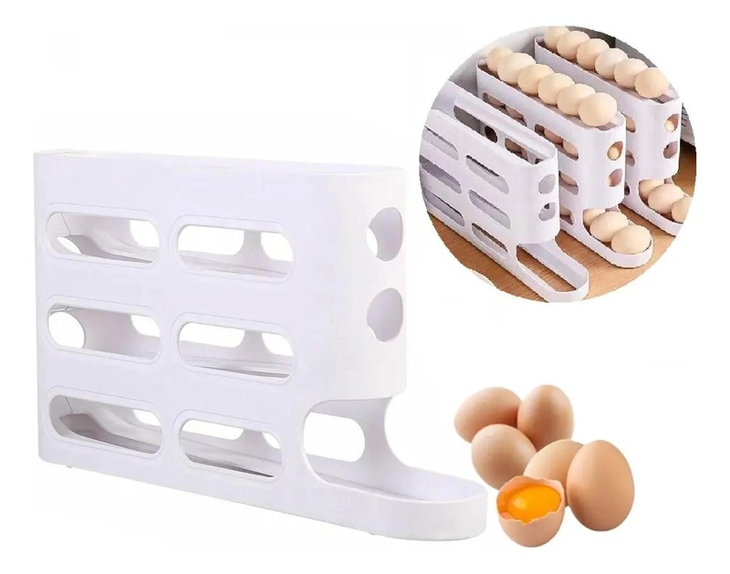 ORGANIZADOR DISPENSADOR DE HUEVOS PARA 26 UNIDADES - 1