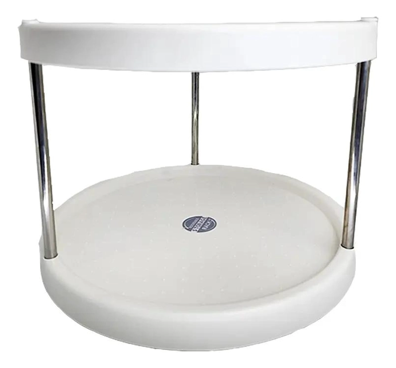 ESTANTE ORGANIZADOR GIRATORIO DE 2 NIVELES PARA COCINA - 2