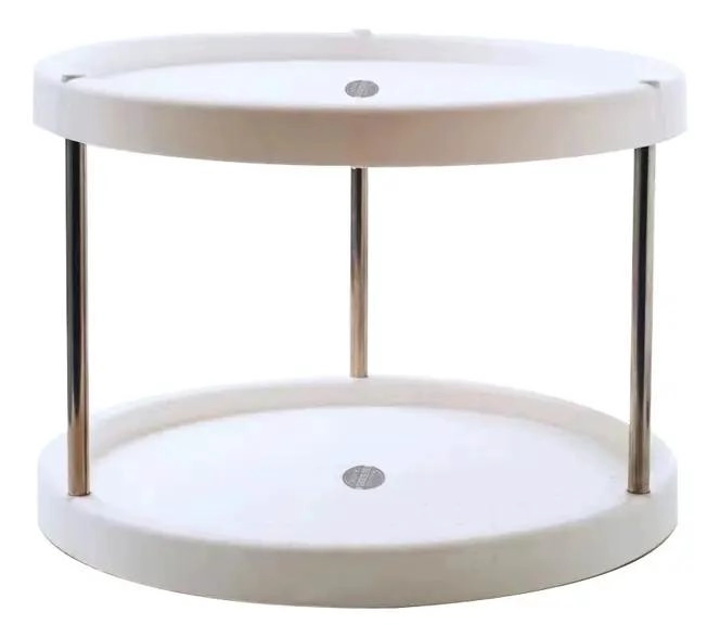 ESTANTE ORGANIZADOR GIRATORIO DE 2 NIVELES PARA COCINA - 3