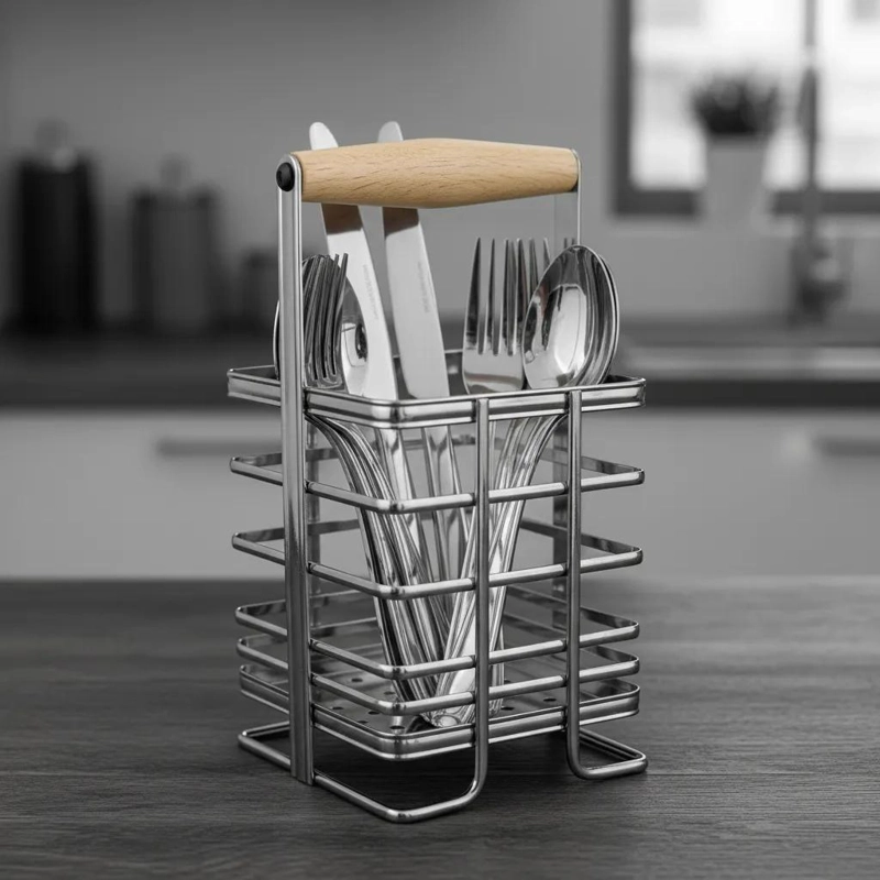 SOPORTE DE UTENSILIOS DE COCINA EN ACERO INOXIDABLE - 5
