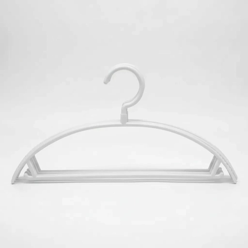 SET DE 4 PERCHAS SEMICURVAS BLANCAS PARA ORGANIZAR ROPA - 2