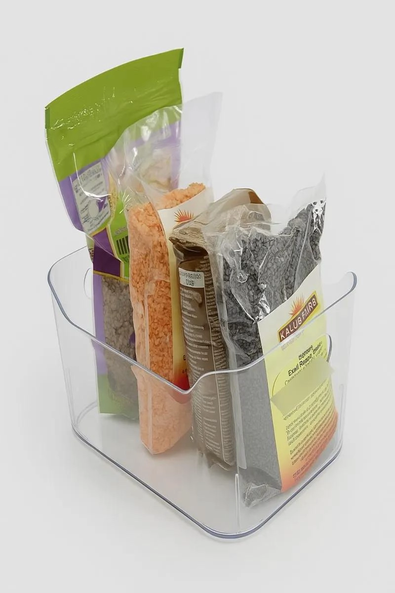 PACK DE 4 CAJAS ORGANIZADORAS ACRILICAS PARA REFRIGERADOR - 3