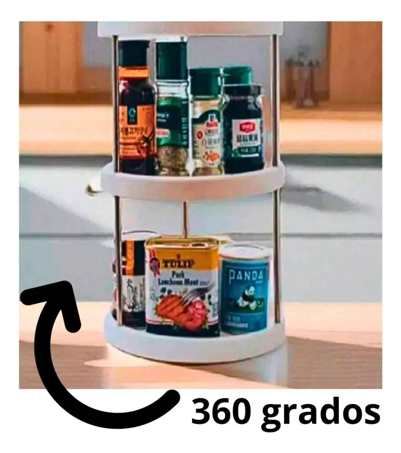 ESTANTE GIRATORIO 360° PARA ESPECIAS Y CONDIMENTOS - 2