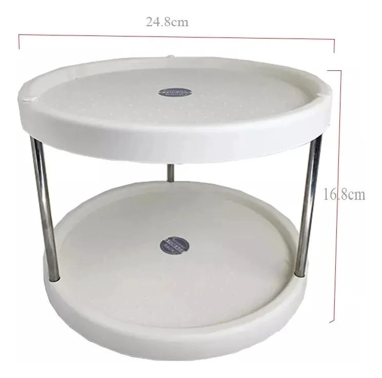 ORGANIZADOR ESPECIERO GIRATORIO DE 2 NIVELES PARA COCINA - 5