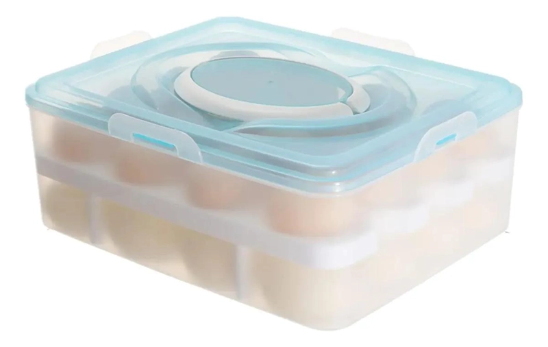 ORGANIZADOR APILABLE DE HUEVOS PARA 32 UNIDADES EN PLASTICO - 3