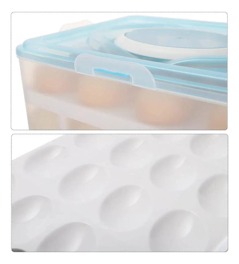 ORGANIZADOR APILABLE DE HUEVOS PARA 32 UNIDADES EN PLASTICO - 4