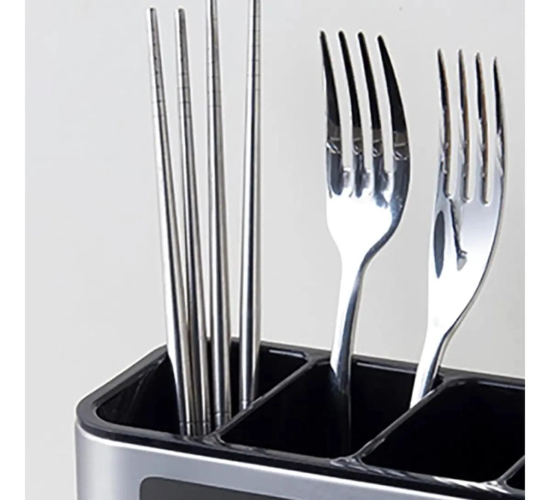 SOPORTE ORGANIZADOR DE UTENSILIOS DE COCINA EN ACERO INOXIDABLE - 4