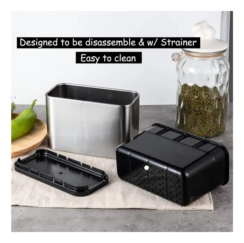 SOPORTE ORGANIZADOR DE UTENSILIOS DE COCINA EN ACERO INOXIDABLE - 5