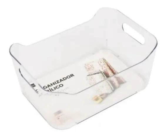ORGANIZADOR RECTANGULAR DE PLASTICO PARA REFRIGERADOR 25X17,5X8,5CM - 1
