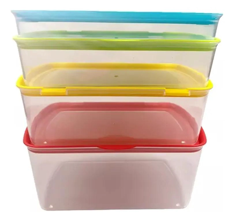 SET DE 4 CONTENEDORES ORGANIZADORES PARA REFRIGERADOR - 4