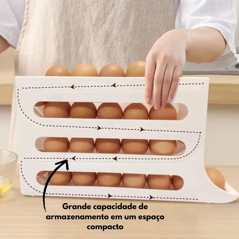 DISPENSADOR DE HUEVOS DESLIZANTE PARA REFRIGERADOR - 10