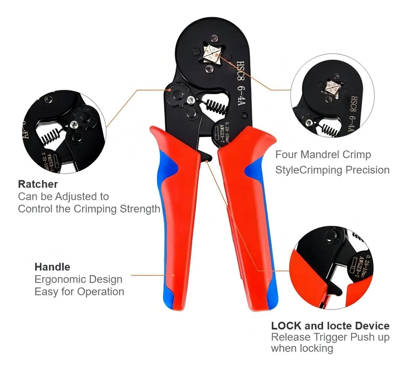 ALICATE CRIMPADOR AUTOAJUSTABLE 17,2 CM - 2
