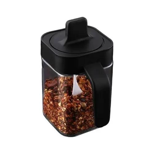 SET DE 3 ESPECIEROS DE VIDRIO 400ML PARA CONDIMENTOS - 3