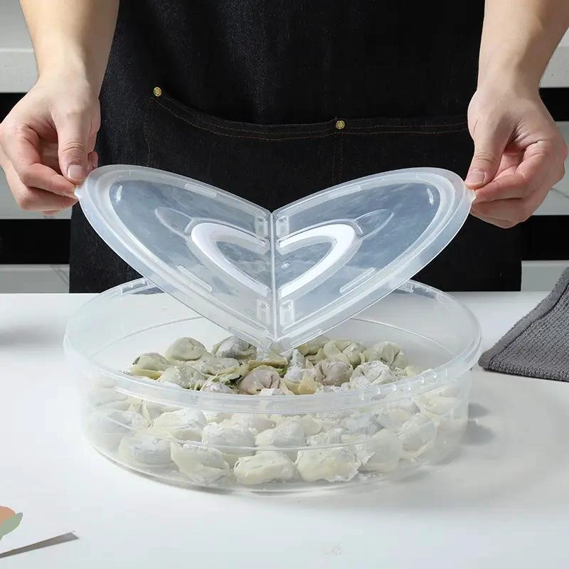 CONTENEDOR APILABLE DE ALIMENTOS PORTATIL DE DOS NIVELES - 2