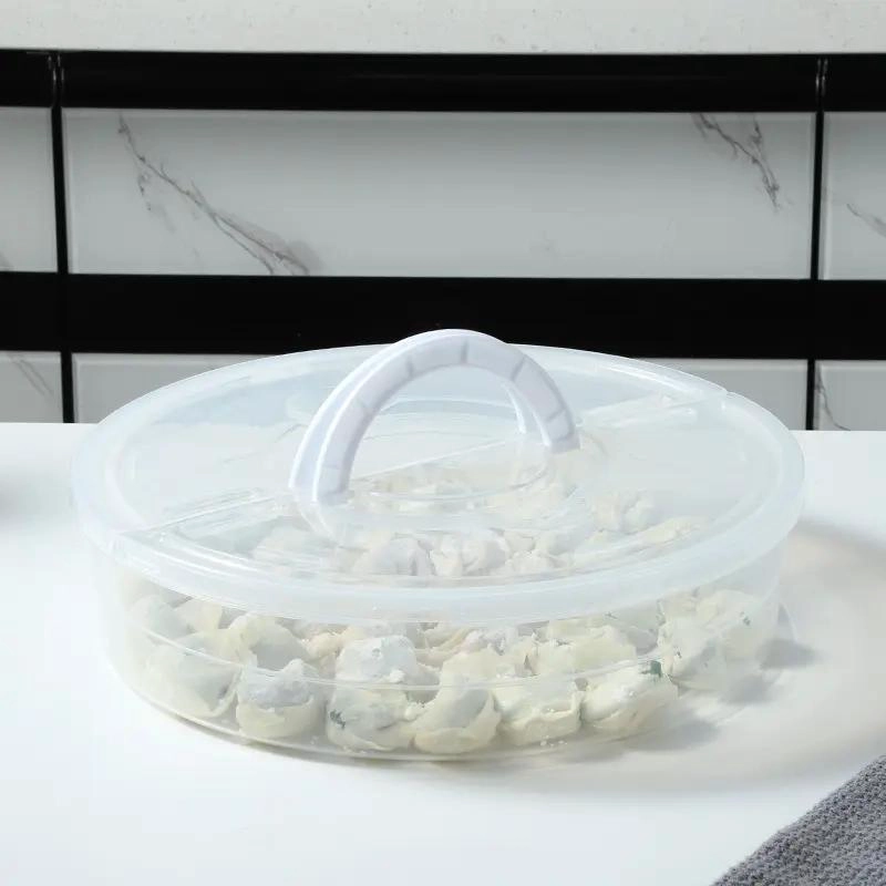 CONTENEDOR APILABLE DE ALIMENTOS PORTATIL DE DOS NIVELES - 3