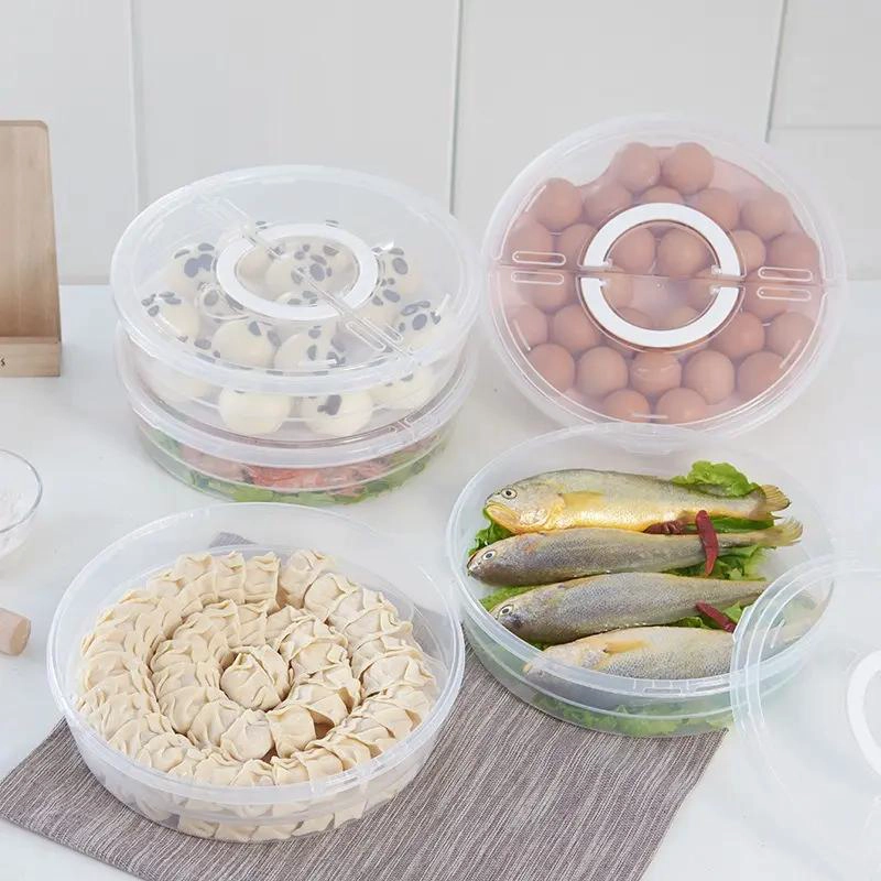 CONTENEDOR APILABLE DE ALIMENTOS PORTATIL DE DOS NIVELES - 6