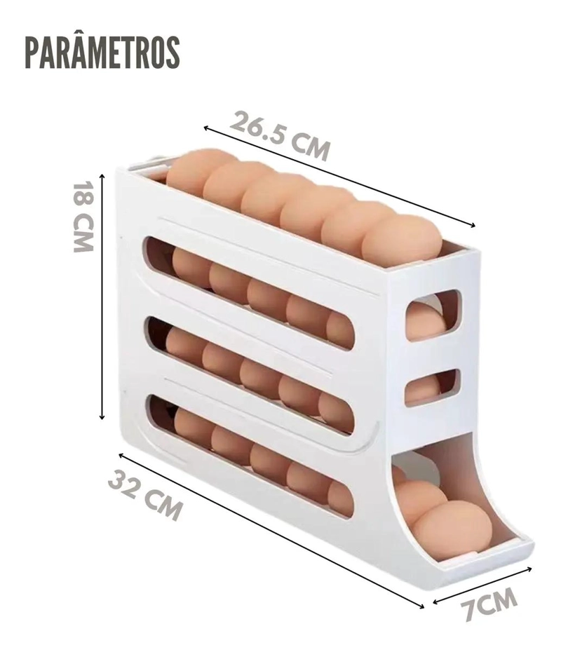 HUEVERA ORGANIZADORA CORREDIZA DE 4 NIVELES PARA REFRIGERADOR - 2